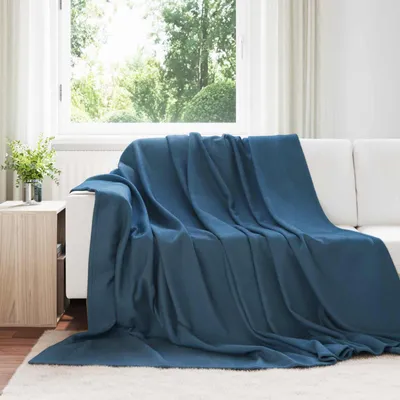 Produktbild von Bestmöbel Wohndecken 24 Stück Marineblau 270 x 240 cm Fleece - Decken CC716994