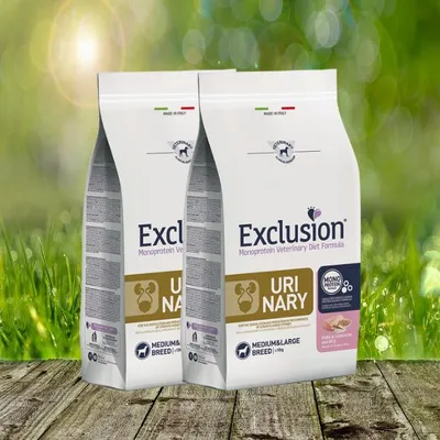Produktbild von Exclusion Renal Schwein, Hirse & Reis medium/large 2 x 12 kg