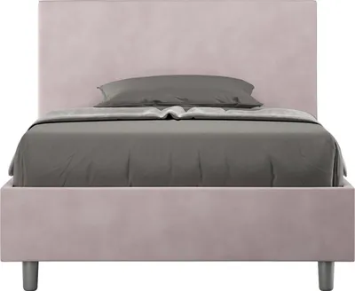 Obrázek produktu pro ITYHOME - Čalouněná postel s roštem 120x190 s potahem z mikrovlákna, barva lila Adele