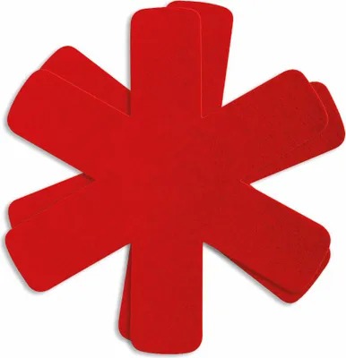 Immagine prodotto di Schulte-Ufer Easy Pfannenschoner-Set, 2er Set, Pfannenschutz, Topfschutz, Stapelschutz, Kratzschutz, Filz, Rot, Ø ca. 38 cm, 0111