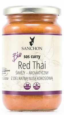SOS CURRY RED THAI BEZGLUTENOWY BIO 340 g - SANCHON