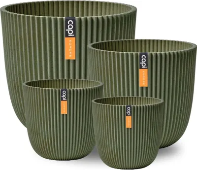 Produktbild von Capi Europe - Geschenkset Topf kugel Groove 'made with' - Kunstrasen grün - Set L