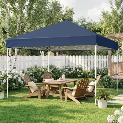 Produktbild von Hawthyhome Faltpavillon 3x3m Wasserdicht Stabil Winterfest mit Tragetasche Pop Up Pavillon Höhenverstellbar Partyzelt Gartenpavillon , Blau