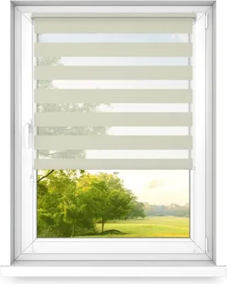 Obrázok produktu pre Time4Blinds, denná a nočná dvojitá roleta mini, krémová - pravá, 90x250cm