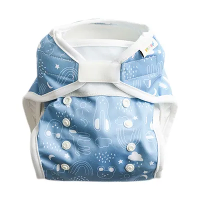 Produktbild von All-In-Two Windelüberhose - Blue Teddy One Size