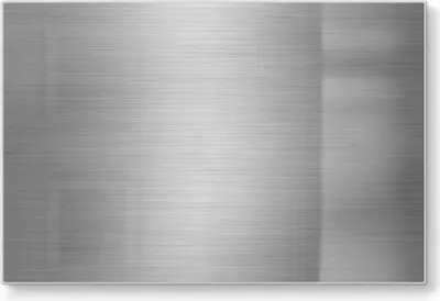 Produktbild von DEQORI Schneidebrett Glas 30x20 cm 'Gebürstetes Aluminium' Schneideplatte groß