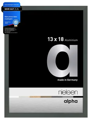 Produktbild von nielsen Aluminium Bilderrahmen Alpha, 13x18 cm, Platin