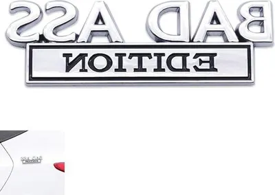 Image de Autocollant argenté et noir pour voiture – Décoration intérieure et extérieure
