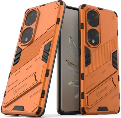 Produktbild von Armor Hülle für Honor 70 Pro, Hybrid PC TPU Bumper Stoßfestes Schutzhülle mit Standfunktion Weiß