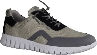Produktbild von Waldläufer H-Baldo 907007-194 Herren, Halbschuh, Schnürer, Leder/Textil, Grau - Herrenschuhe Sneaker / Schnürschuh, Grau, textil/leder (folie dog order)
