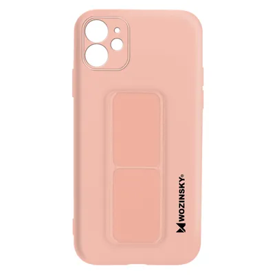 Image de Housse silicone iPhone 12 / 12 Pro, étui magnétique, Wozinsky - Rose pâle