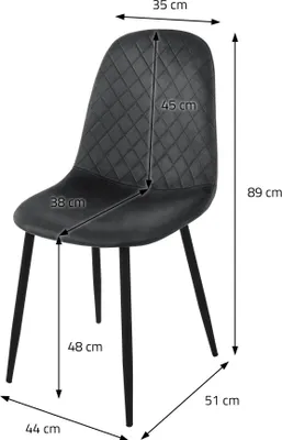 Obrázok produktu pre ML-Design sada 4 jedálenských stoličiek s operadlom, antracitová farba, zo zamatu