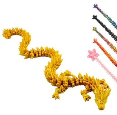 Produktbild von 30 cm große Dekorative Fantasy-Figur in 3D-Optik, Gold, Sammlerstück