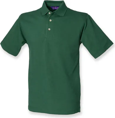 Immagine prodotto di Henbury H100 | Polo classica in cotone piqué da uomo - Colore: Bottle - Taglia: XXL