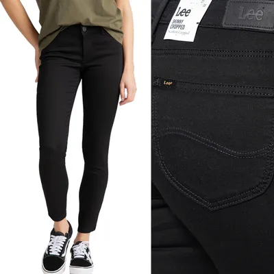 Immagine prodotto di LEE, Jeans da donna, Skinny fit, SCARLETT CROPPED, W31 L33, Schwarz, Jeans, baggyjeans, buggy