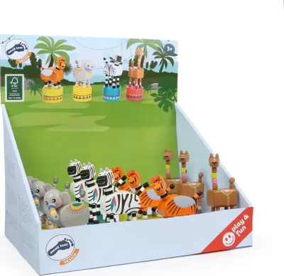 Produktbild von Legler Display Drückfiguren „Jungle“ - small foot design