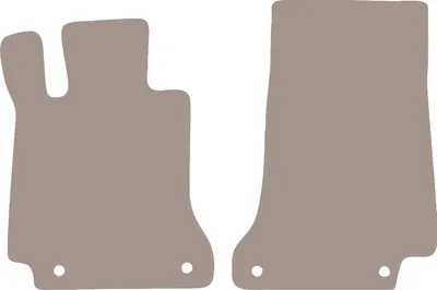 Immagine prodotto di Tappetini auto in velluto per Mercedes C W205 con poggiapiedi station wagon, berlina (2015-) - tappetini anteriori beige LUX (2 pezzi)