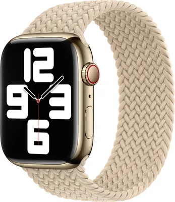 Zdjęcie produktu dla Apple Pleciony pasek solo do zegarka Apple Watch | 38/40/41/42 mm – rozmiar 3 – beżowy