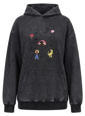Immagine prodotto di Felpa con cappuccio da donna SUPSLIM - nera, taglia XL