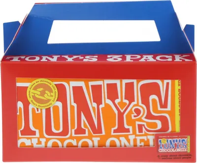 Produktbild von Tony's Chocolonely Rainbow-Pack-Klassiker 3 Stück x 180 Gramm