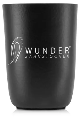 Produktbild von Wunder Zahnstocher Aluminium Becher für Zahnstocher in schwarz