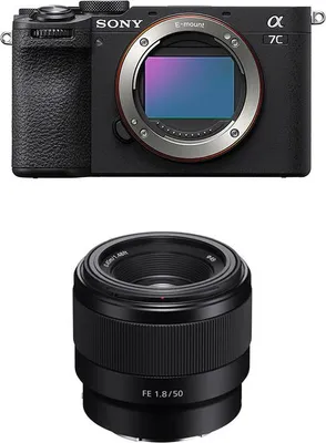Zdjęcie produktu dla SONY ALPHA 7C II Czarny + obiektyw FE 50 mm f/1,8