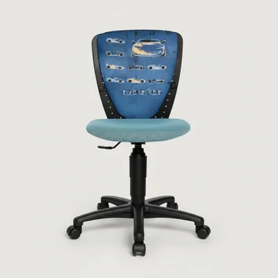 Obrázek produktu pro TOPSTAR Dětská otočná židle NIC Sportswagen, ergonomická, černá/světle modrá