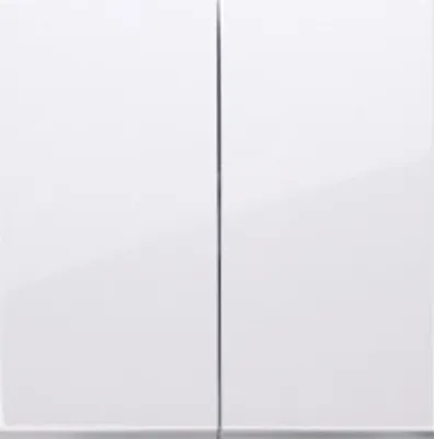 Image de Bascules pour interrupteur double SW6 / 2M blanc brillant Contact Simon DKW6/2/11