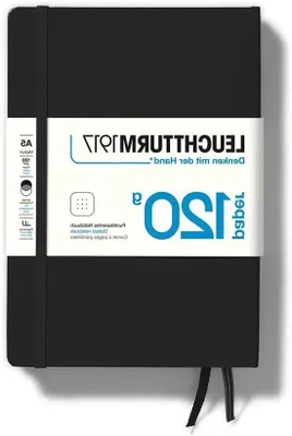 Produktbild von Notizbuch Hardcover - gestrickt - 1 Stück - schwarz - 120 g/m² - A5
