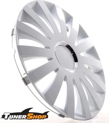 Produktbild von 4 Radkappen Radzierblenden Tunershop 15 Zoll Sail white weiß kompatibel mit Audi Daewoo Hyundai Lexus Nissan Seat Toyota