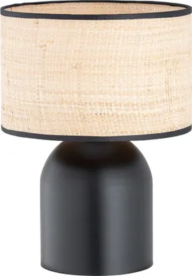 Obrázek produktu pro Černá stolní lampa s krémovým stínidlem 1xE27 15W ASPEN Emibig