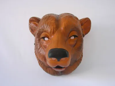 Produktbild von Erwachsenen Maske mit Gummizug Braunbär