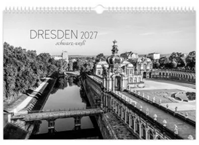 Obrázok produktu pre Kalendár Drážďany čierno-biely 2027