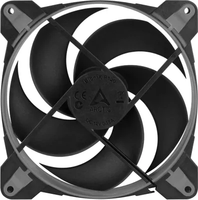 Produktbild von ARCTIC BioniX P140 (Grau) - 140 mm PWM PST Gaming Lüfter optimiert für statischen Druck, Ventilator, 14 cm, 200 RPM, 1950 RPM, 0,45 Sone, 131,92 m³/h