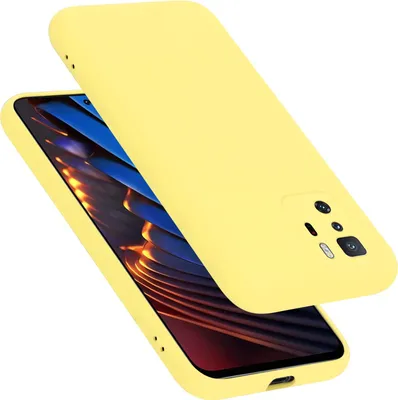 Image de Cadorabo Housse pour Xiaomi POCO X3 GT Housse en jaune Housse pour portable Case Cover TPU Etui