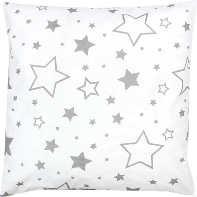 Produktbild von TupTam Kinder Kissenbezug Kissenhülle Dekorativ Gemustert, Farbe: Graue Galaxie, Größe: 80 x 80 cm