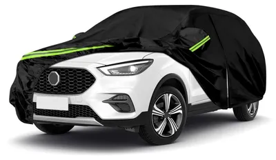Image de Housse de protection pour SUV MG ZS (modèles de 2017 à 2025), couleur noire, avec fermeture éclair et cadenas