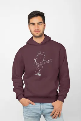 Produktbild von D&B Uni Hoodie ZN00012 Slash Burgund-Größe M