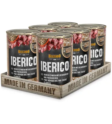 Produktbild von BELCANDO® Iberico Schwein mit Kichererbsen und Preiselbeeren 6x 400g