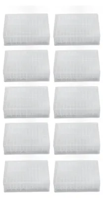 Immagine prodotto di 10 piastre Deep Well, 96 pozzetti, 2,2 ml, plastica PP, piastre da microtitolazione da laboratorio, altezza 41 mm
