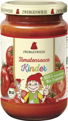 SOS POMIDOROWY DLA DZIECI BEZGLUTENOWY BIO 340 ml - ZWERGENWIESE