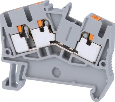 Immagine prodotto di 50 pezzi Morsetto passante 0,14-4qmm, grigio - Morsetto passante 5,2mm 24A PTS 2,5-TWIN