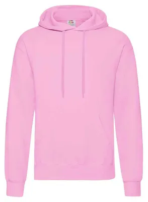 Productafbeelding van Fruit of the Loom - "Classic" hoodie voor heren/dames, uni model LT1661 (maat L) (lichtroze)