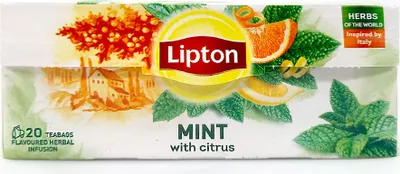 Produktbild von Lipton Kräutertee Minze mit Citrus, 20er Pack