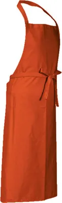 Immagine prodotto di CG Workwear 00130-01 | Grembiule con pettorina Verona 110 x 75 cm - Lavabile fino a 95 °C - Colore: Arancione - Dimensioni: 110 x 75 cm