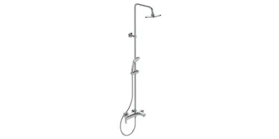 Obrázek produktu pro Sprchový systém CERAFINE O s vanovou baterií chrom chrom