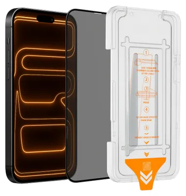 Produktbild von SnapFit Privacy Schutzglas für Apple iPhone 18 Pro Installationshilfe Premium H9