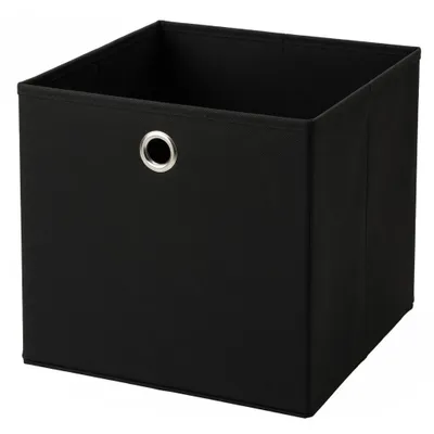 Produktbild von 1 Stück Schwarz Faltbox 28 x 28 x 28 cm Aufbewahrungsbox faltbar