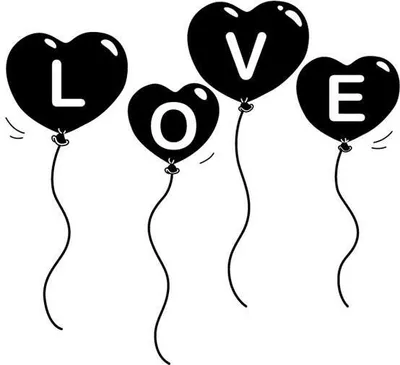 Zdjęcie produktu dla Drewniany stempel - Balloons Love