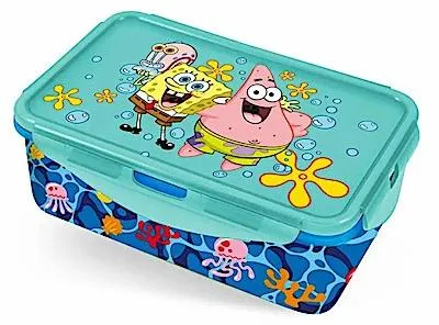 Produktbild von Brotdose Spongebob Schwammkopf Lunch To Go mit 2 Einsätzen 1000 ml Kunststoff - ein Set